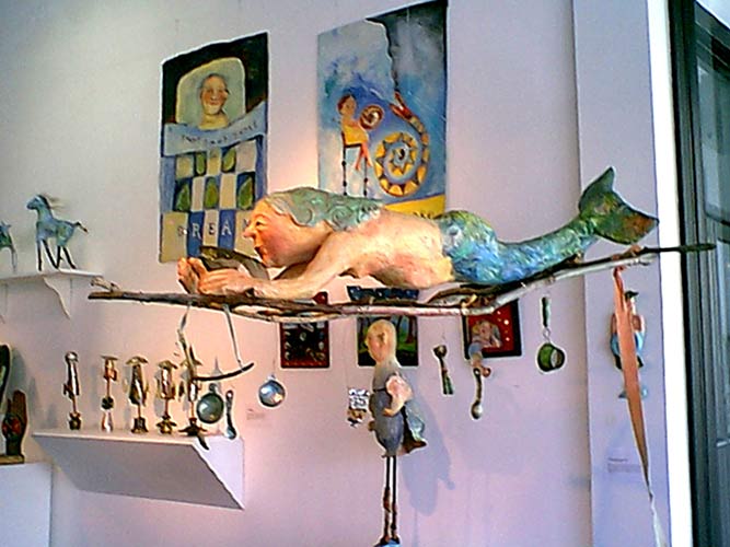paper mache mermaid