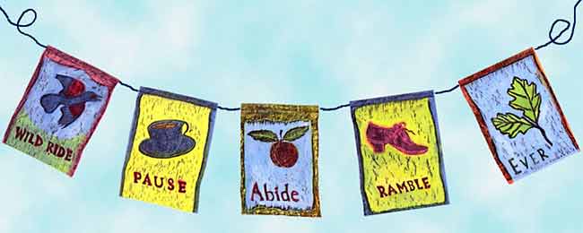 woodblock flags